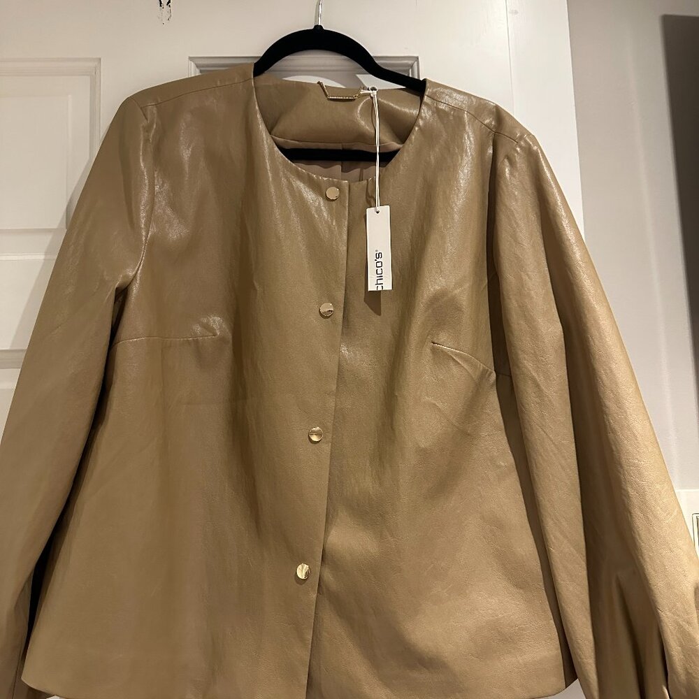 Faux Leather Jacket